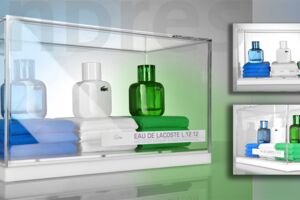 Counter display/Lacoste/counter display/andres/perfume display/vitrine
